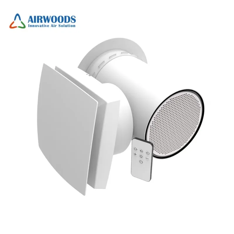 Bedroom fresh air single room wall mounted single room heat recovery ventilation device