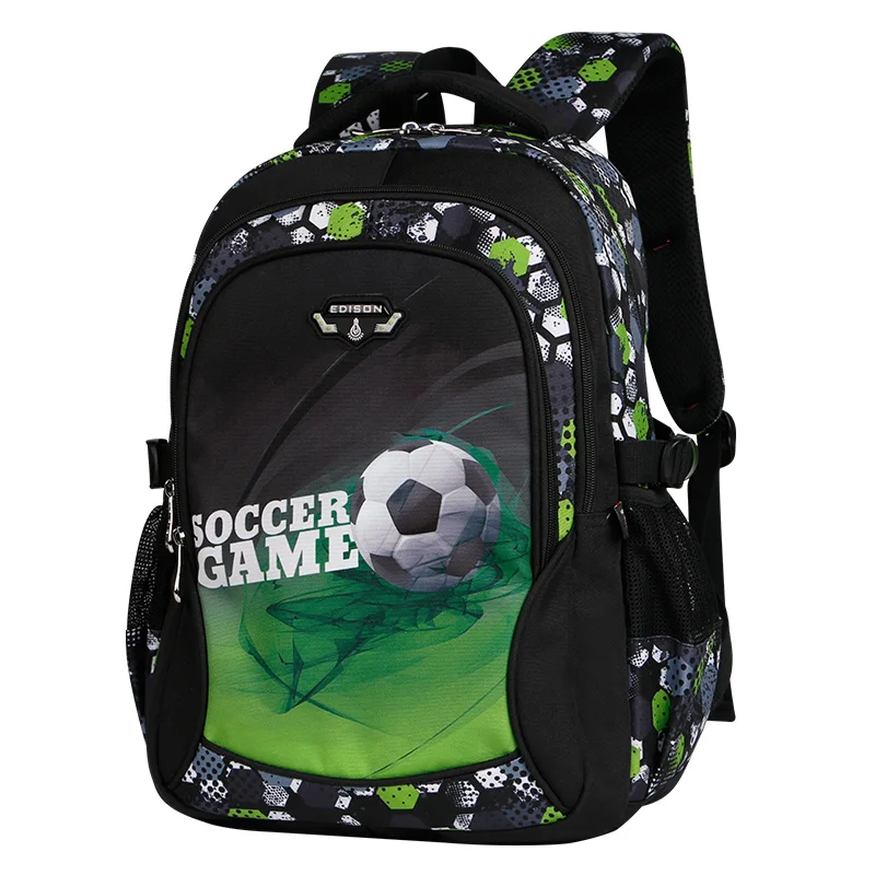 Tas sekolah Gambar sepak bola tas punggung Anime lucu tas bepergian gambar bola tas sekolah remaja laki-laki Mochila Escolar anak-anak