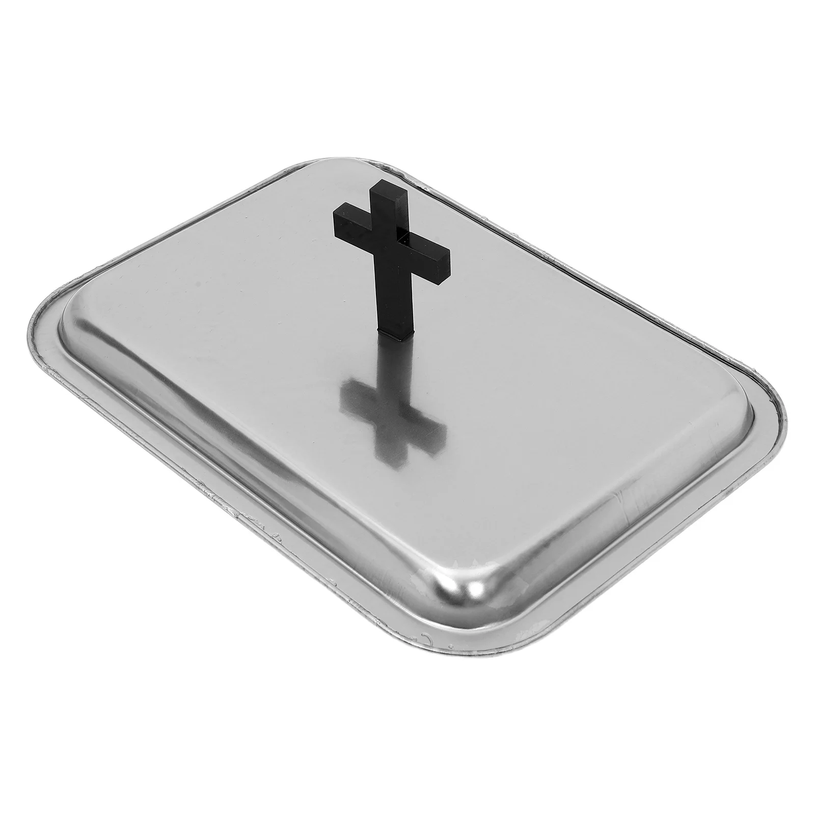 

Communion Tray Lid Stainless Steel Dome Lid Handle Religious Communion Bread Plate Cover Baptism Christening Christmas Party