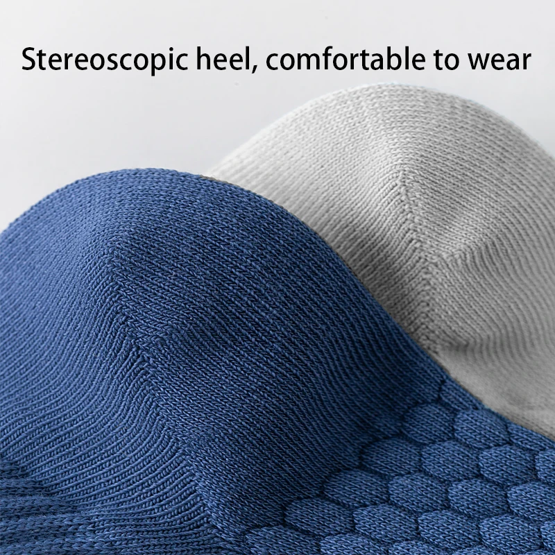 High Quality 6Pairs Men's socks Combed Cotton Mesh Breathable Odor proof and antibacterial Spring Summer for Male sock New