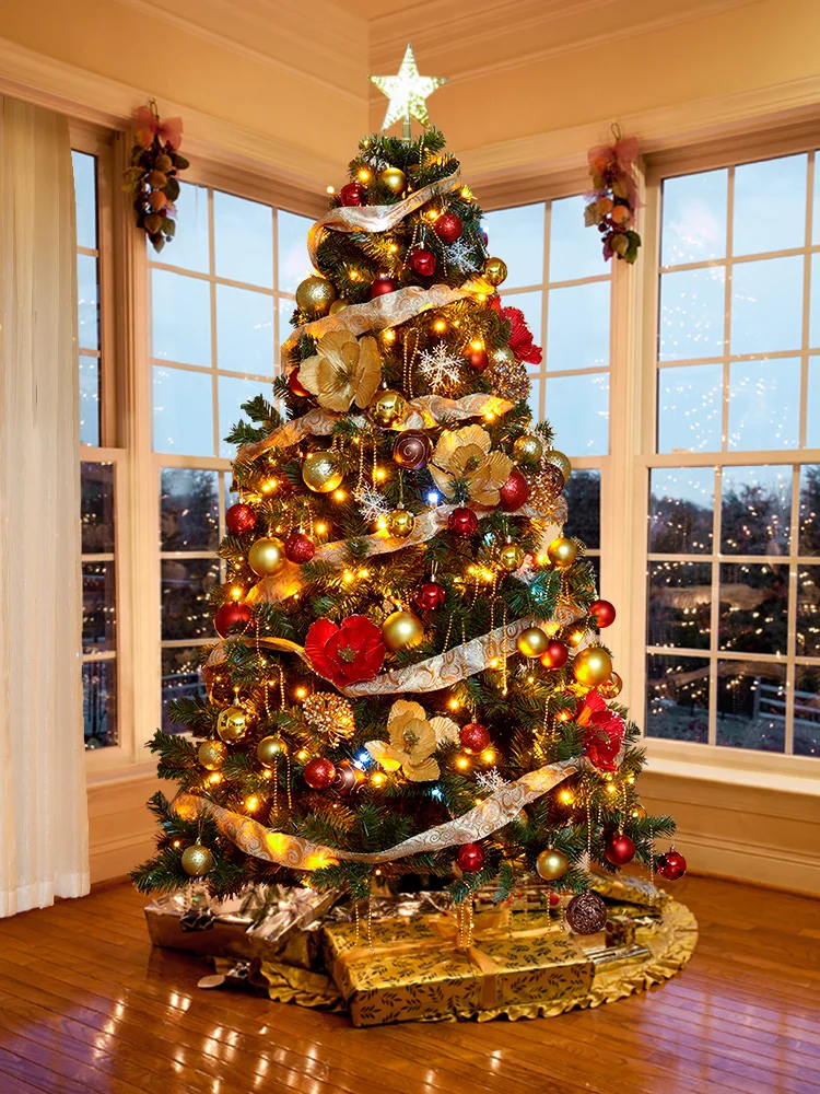 

Christmas tree home package 2023 new 1.5/1 luminous encryption large Christmas decoration layout ins