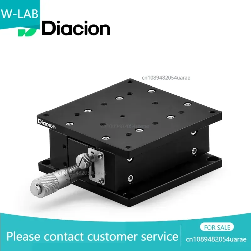 Diacion LZ90-2 Laboratory Testing Manual Stage Z-axis Lifting Platform Aluminum Alloy 5mm Travel Distance Linear Guide Blocks
