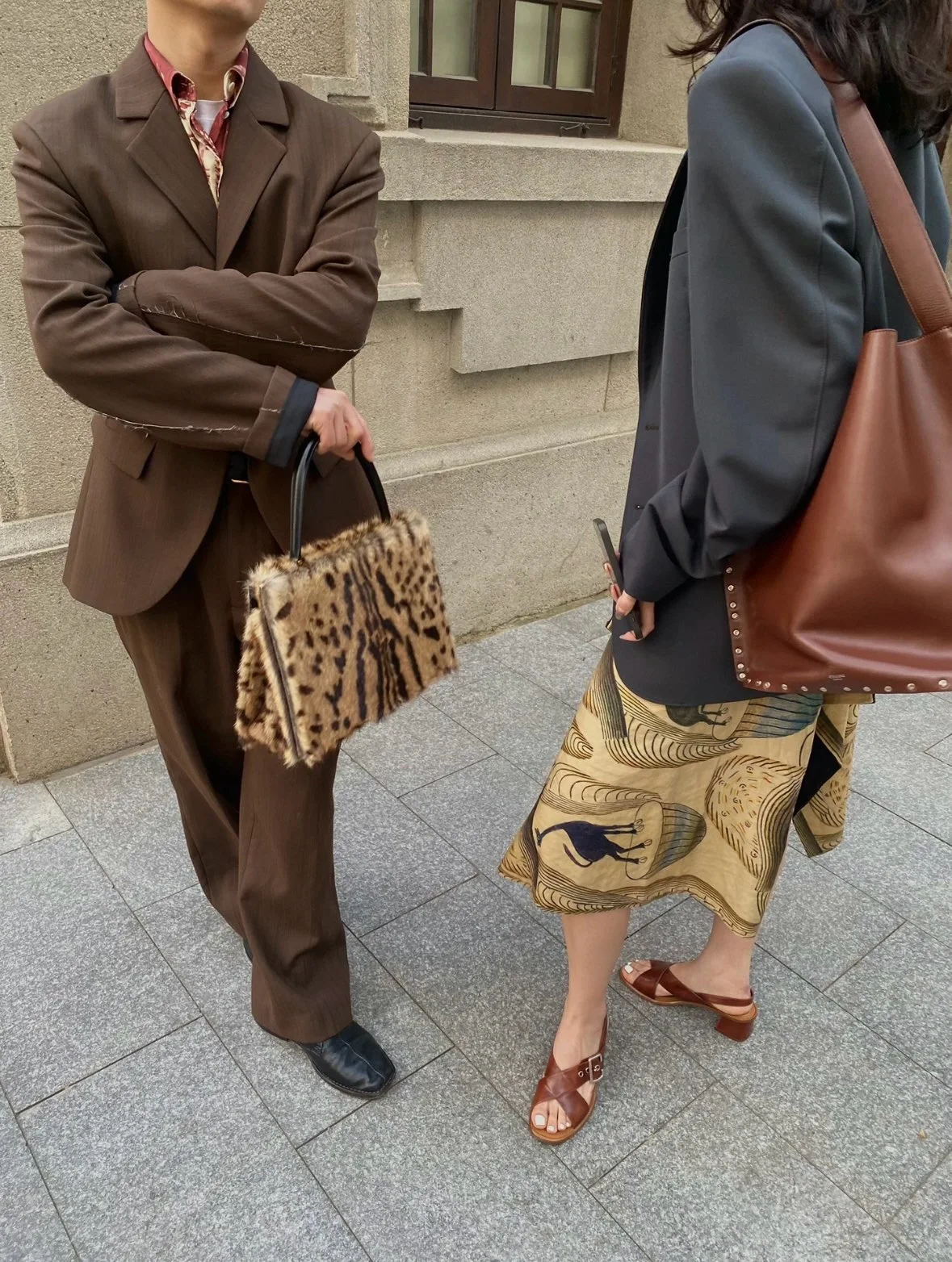 

Artistic Print Asymmetrical High Waist A-Line Midi Skirt Women's Versatile Loose Fit Slimming Ci Commute Casual Wear