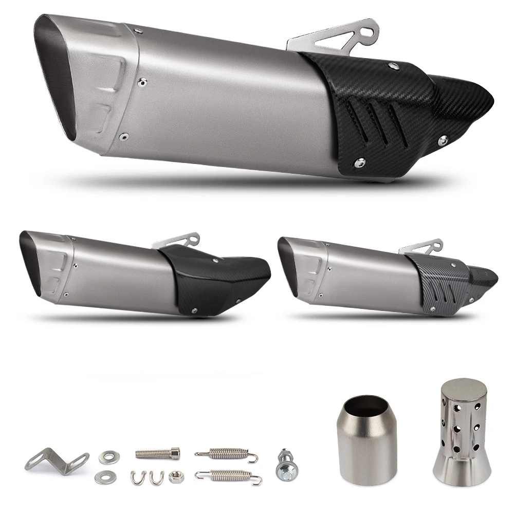 

Suitable for C400GT C400X R1 R3 R7 R6 zx25r zx6r Motorcycle Exhaust Modification Mid-Pipe Universal Tail Section System Kit