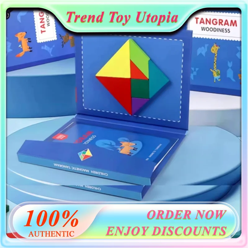 

Unlocking Ancient Chinese Wisdom: Tangram Building Blocks Puzzle Toys Suitable for Curious Children aged 3-6 Boys and Girls Safe