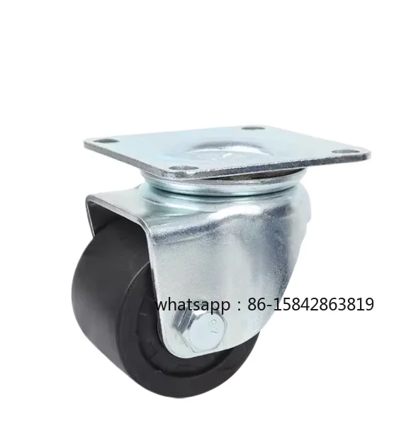 Low Gravity Swivel Caster Wheel 65mm 75mm Nylon Industrial Heavy Duty Castor