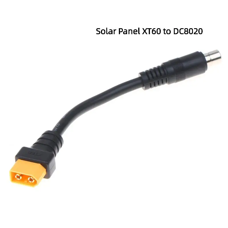 XT60 To 8mm Adapter Cable 16AWG XT60 To DC8020 Connectors Cable For Efficient Solar Charging And Power Transfer
