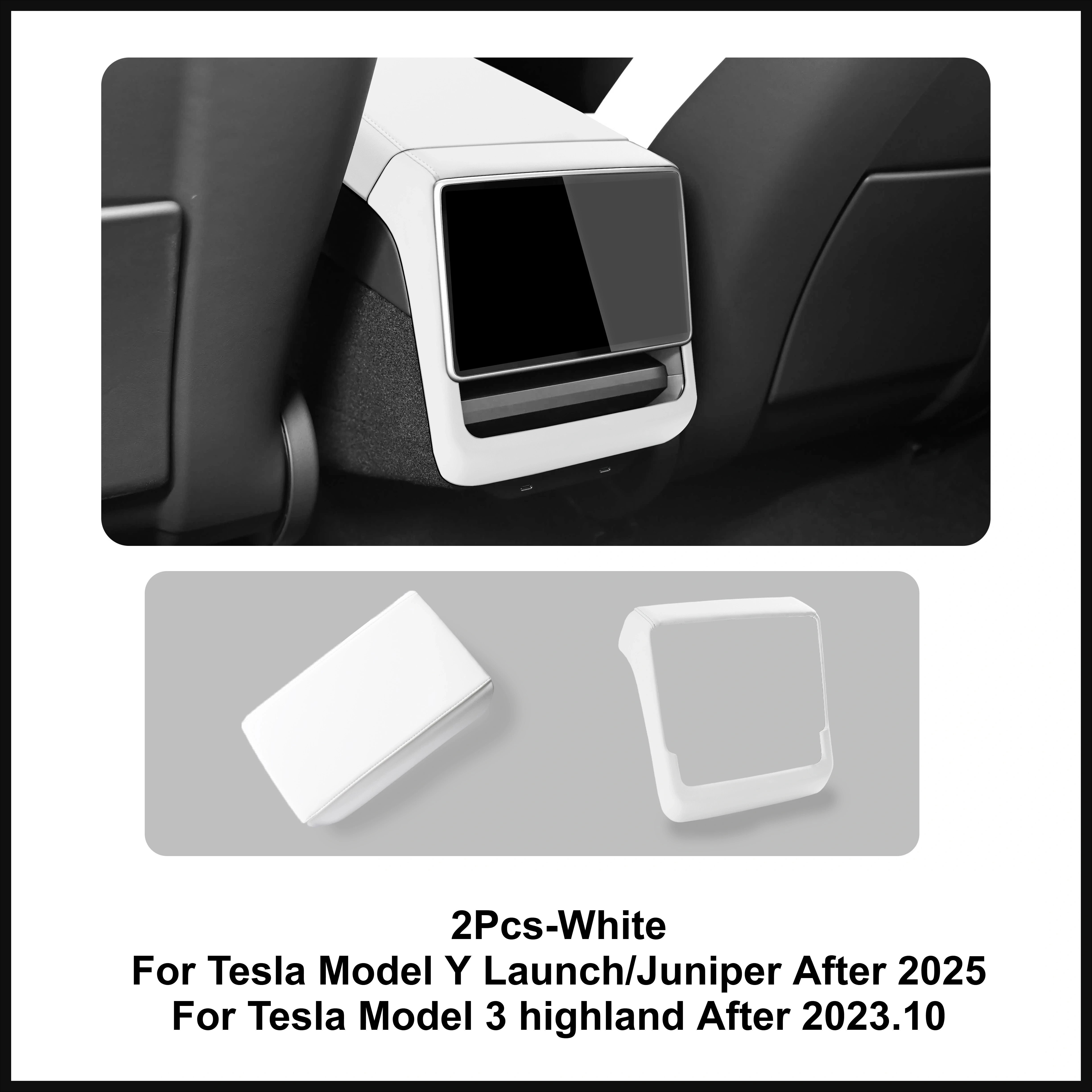 2Pcs White
