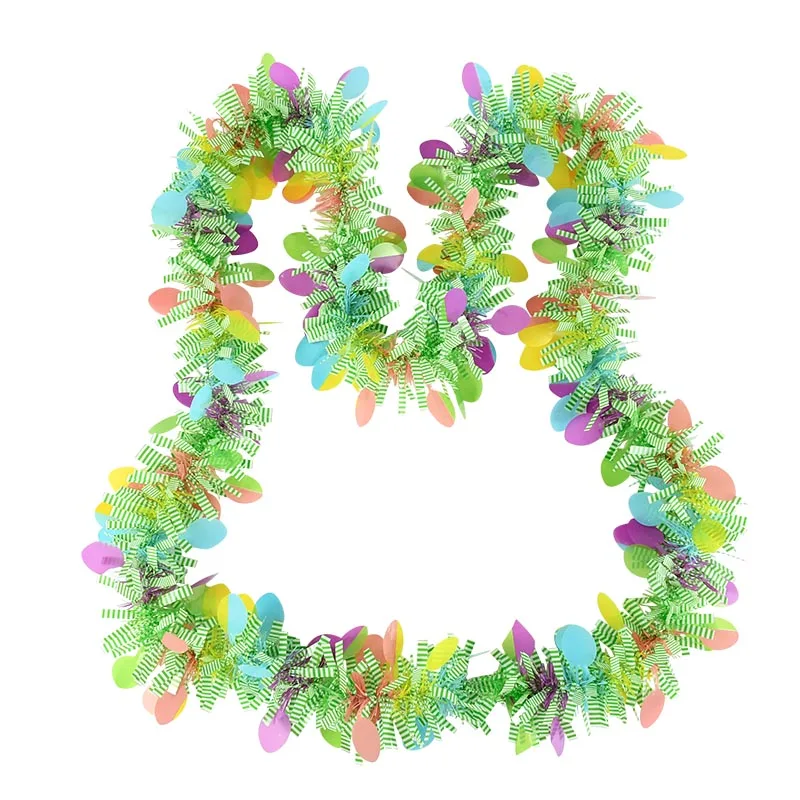 2m Happy Easter Plastic Multicolor Garland Spring Party Birthday Party Baby Shower Garden Pendant DIY Home Decoration Supplies