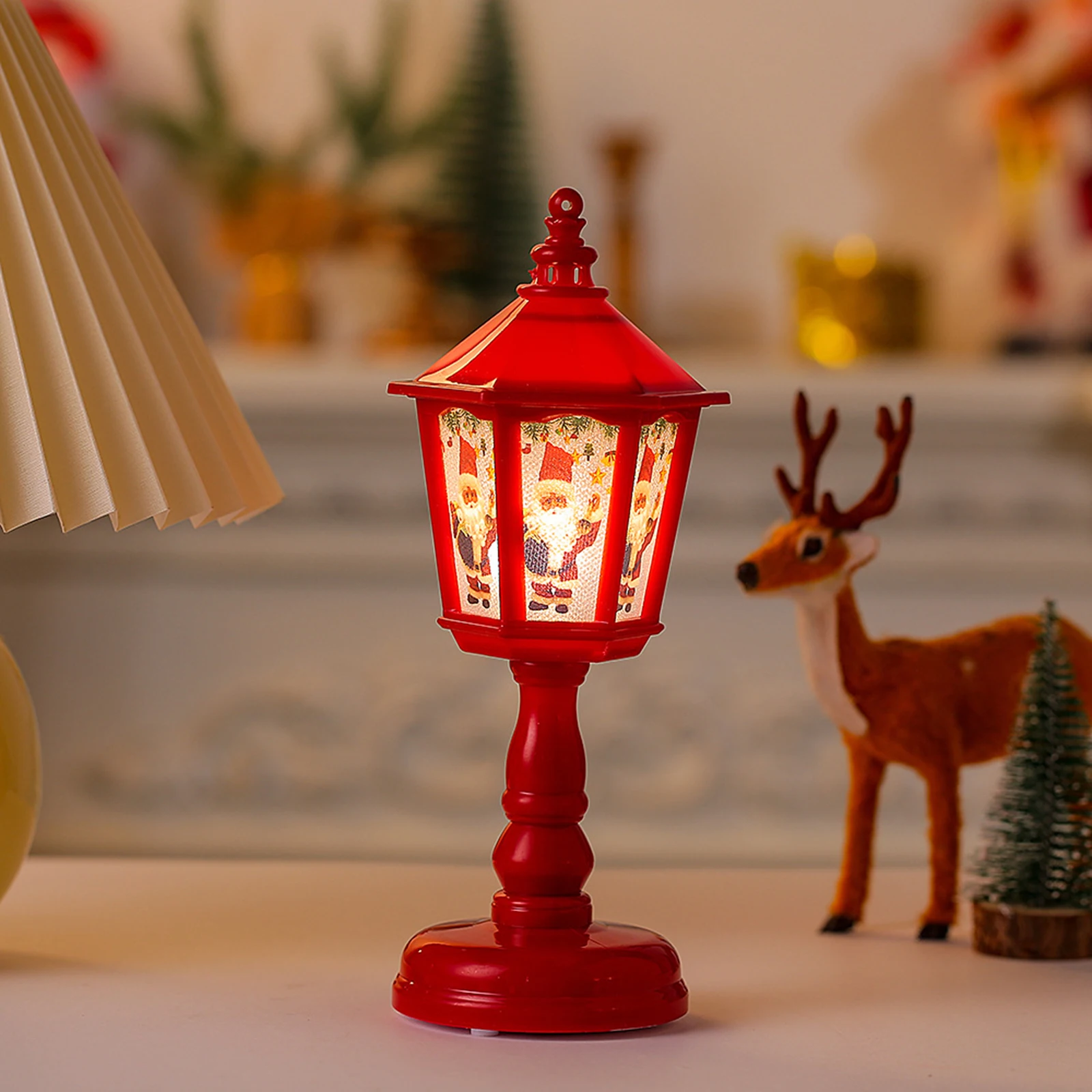 Ornamenti di natale luce notturna di natale luci a vento a LED lampada da notte ricaricabile USB lampade da comodino da tavolo portatili regali per la famiglia