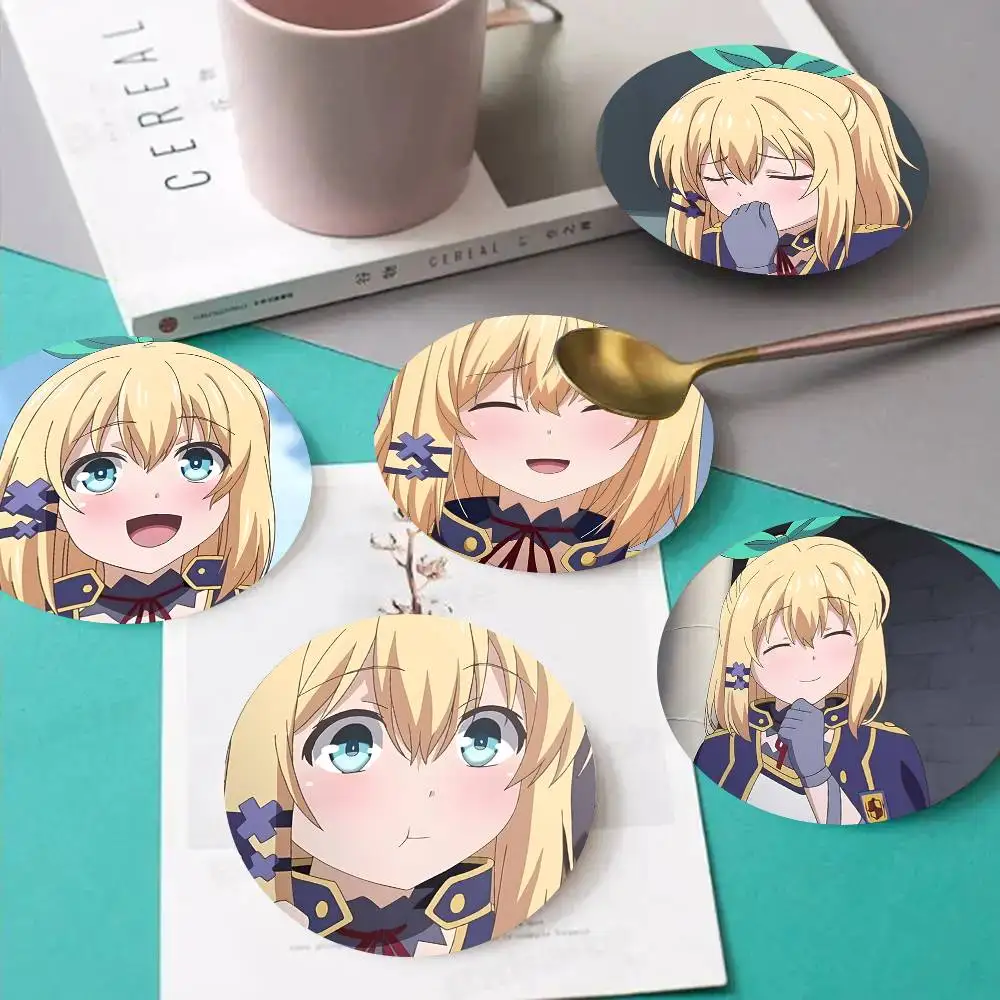 1pc Rumia Tingel Anime Characters Wooden Coaster Colour Printing Cup Mat Home Desk Decoration Gifts