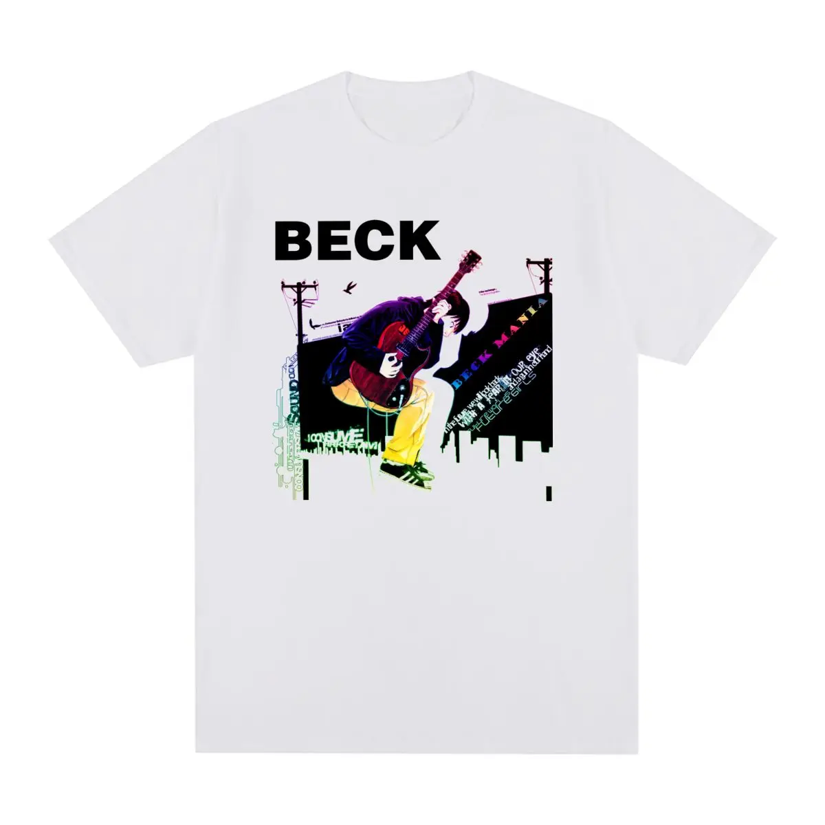 BECK Vintage T-shirt Rock Anime Retro Classic Japan Cotton Men T shirt New Tee Tshirt Womens Tops