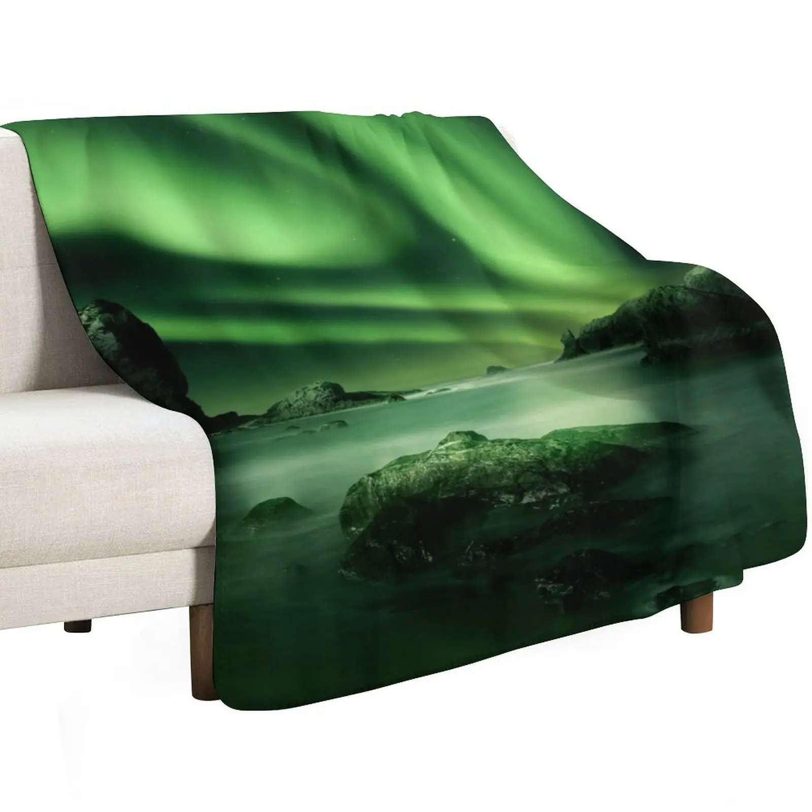 Aurora Northern Lights Reflection Throw Blanket Soft Beds Luxury Throw For Baby Hairy Weighted Blankets