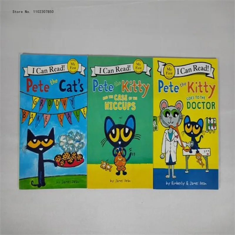 Imagem -04 - Pete The Cat Livros Ilustrados para Crianças Histórias Famosas Aprendendo Histórias Inglesas Conjunto de Livros Infantis Leitura para Dormir Bebês 19 Livros por Caixa