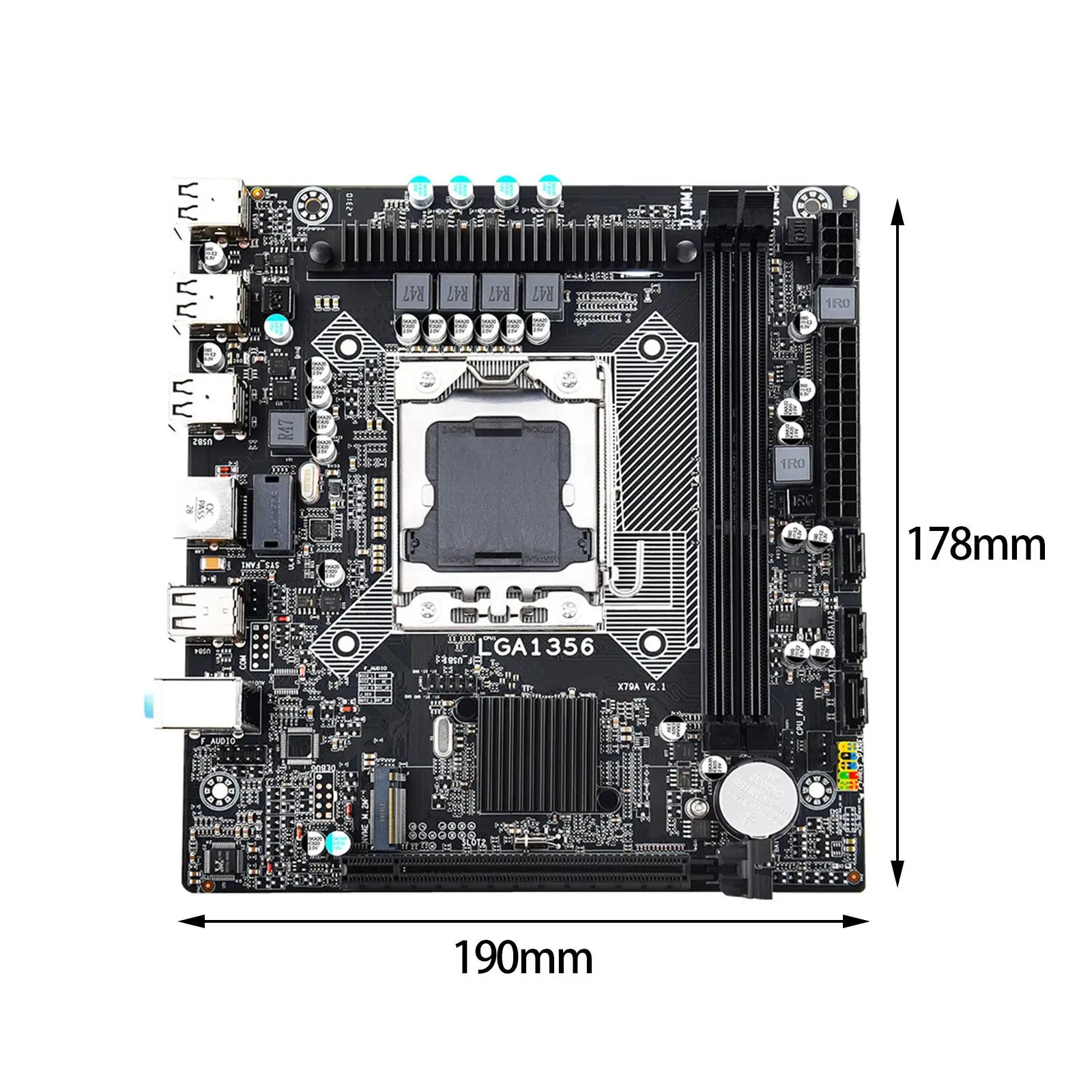 x79A V2 Motherboard SATA2.0 Dual Channel DDR3 LGA 1356 64GB Mainboard