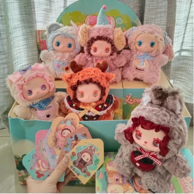 

LOVELY EMMA Pockets Zoo Series Blind Box Cute EMMA Mystery Box Action Figure Kawaii Rabbit Bear Anime Doll Surprise Bag Gift Toy