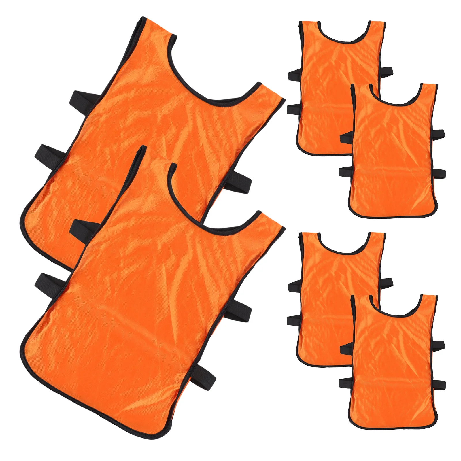 

6pcs Training Vest Kids Breathable Football Scrimmage Vest Pinnies Scrimmage Waistcoat For Child Sport Practice Team