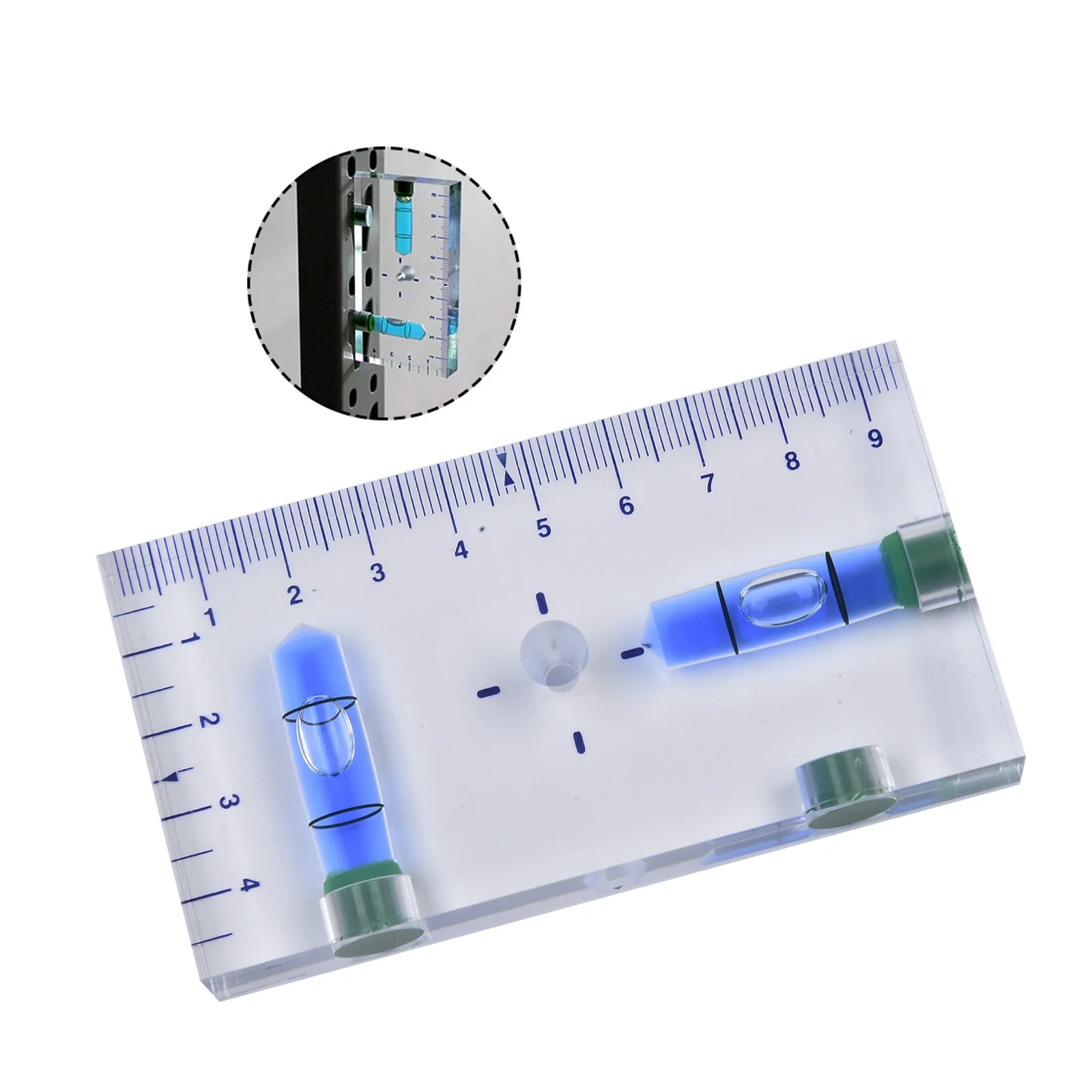 レベルバブル透明レベルレベルマグネットフィッティング透明双方向高精度磁気レベルバブル実用
