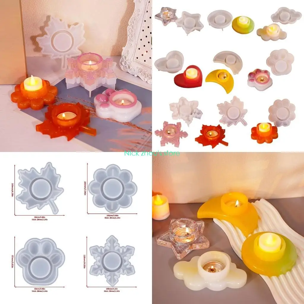 

E15E 9Pcs Holder Resin Molds Alternative Resin Mould Decoration