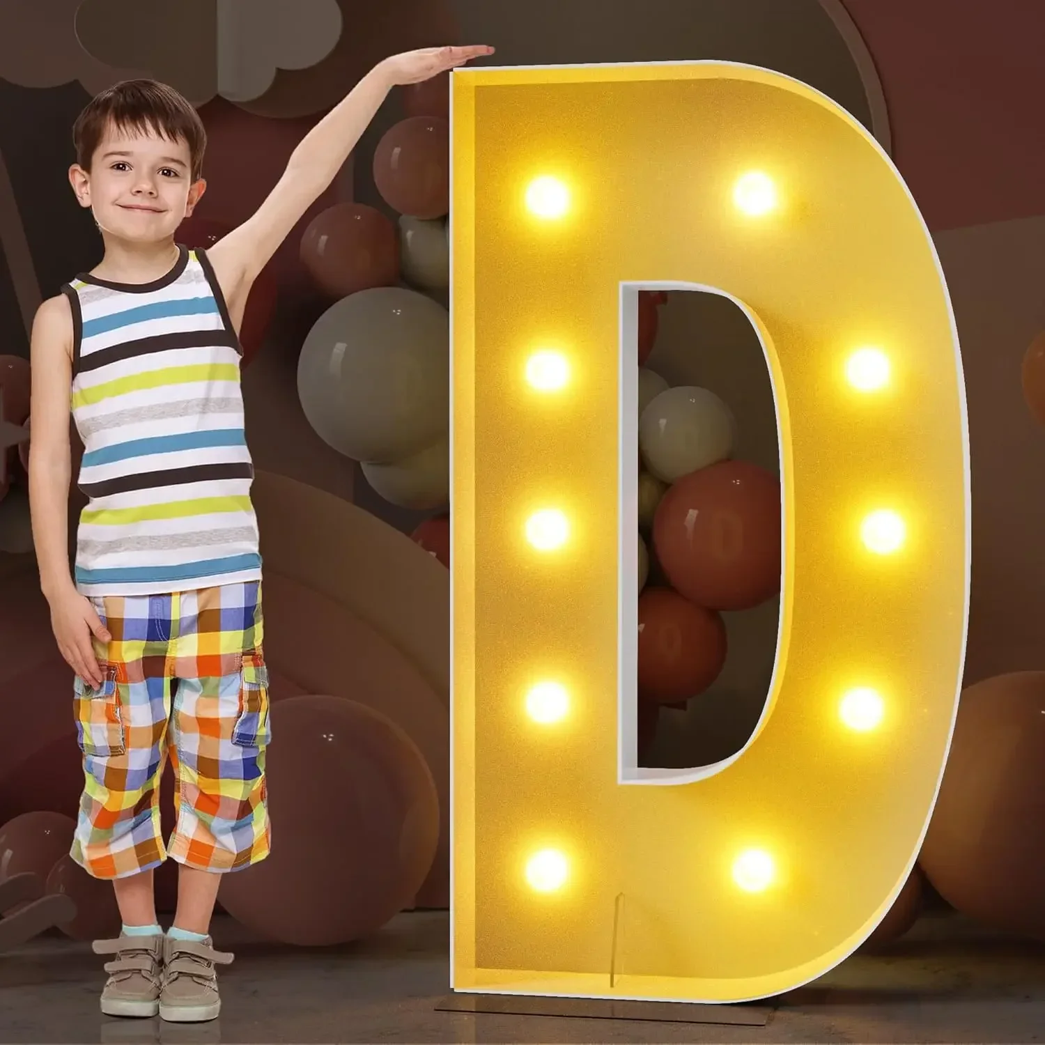 120CM DIY Marquee Letters Marquee Warme Lichtgevende Letters Grote Mozaïek Schuimplaat Letters XMAS LOVE BABY PROM Feestdecoratie