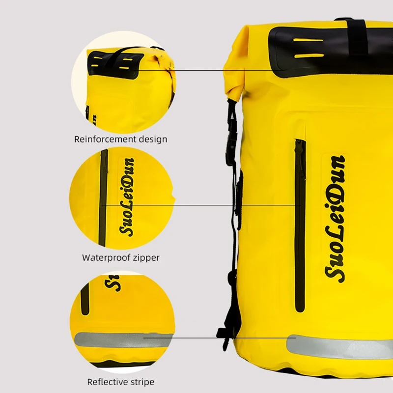Mochila de pesca impermeable PVC para kayak navegación y playa - imagen 5