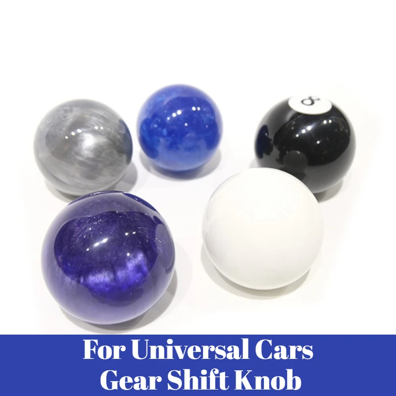 

For Universal Cars 8 Ball Crystal Foggy Gear Shift Knob Manual Transmission Shifter Knob Racing Modified Interior Accessories