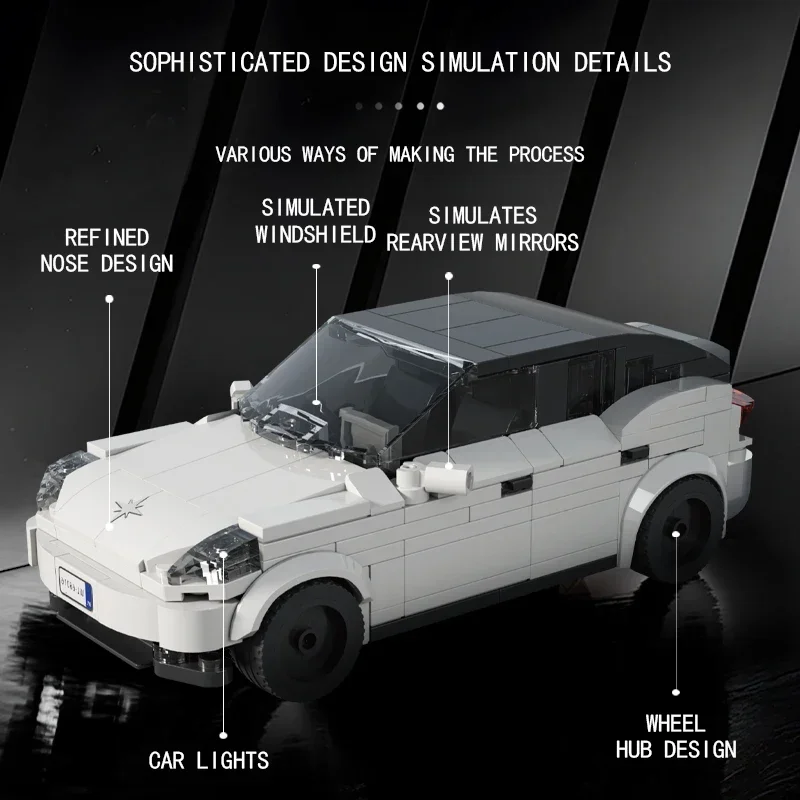 329 قطعة سيارات الدفع الرباعي اللبنات الكلاسيكية مدينة سيارة كهربائية نموذج الطوب الأطفال التعليمية الجمعية اللعب هدايا العيد