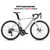 TWITTER 700C Carbon Wireless Road Disc Bikes R10pro WheelTop EDS TX 24S Electronic Shifting Racing Complete Bicycle For Adults
