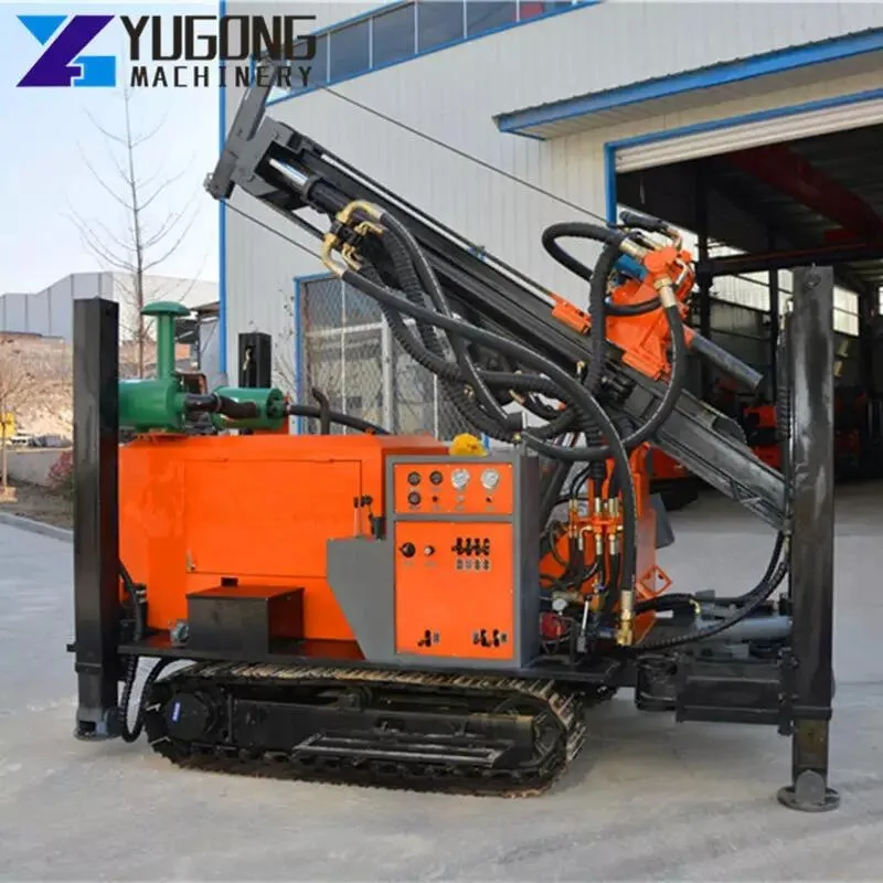 Diesel Durable 300 Meter Crawler Pneumatic Rotary Water Well Drilling Rig DTH Well Drilling Machine