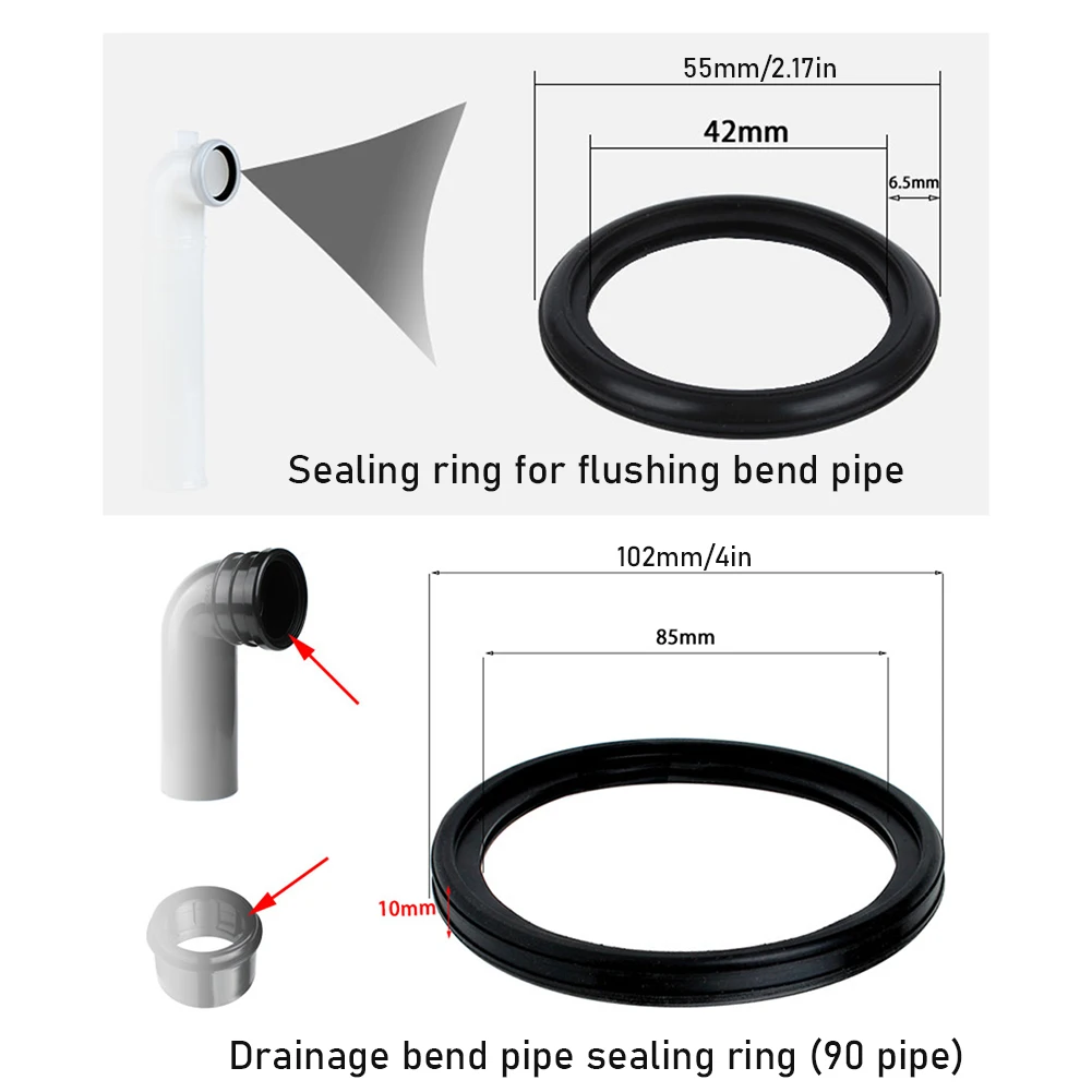 30cm Toilet Connection Set Sealing Drain Connection Pipe Concealed Water Tank Straight Connector Wall-Mounted Sewage Fitting