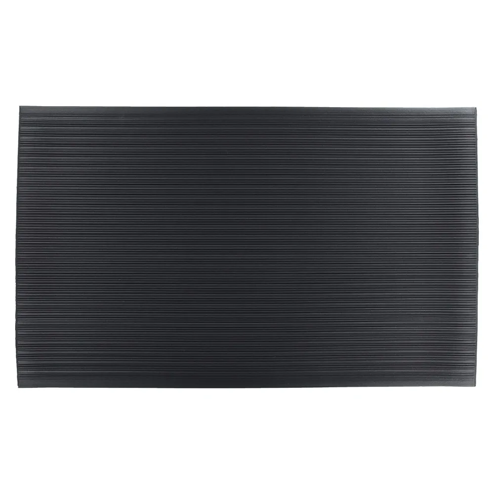 سجادة أرضية من الفينيل مضادة للتعب مقاس 3 × 12 قدم باللون الرمادي - تقلل من الانزعاج، ويمكن تخصيصها بسهولة للملاءمة المثالية