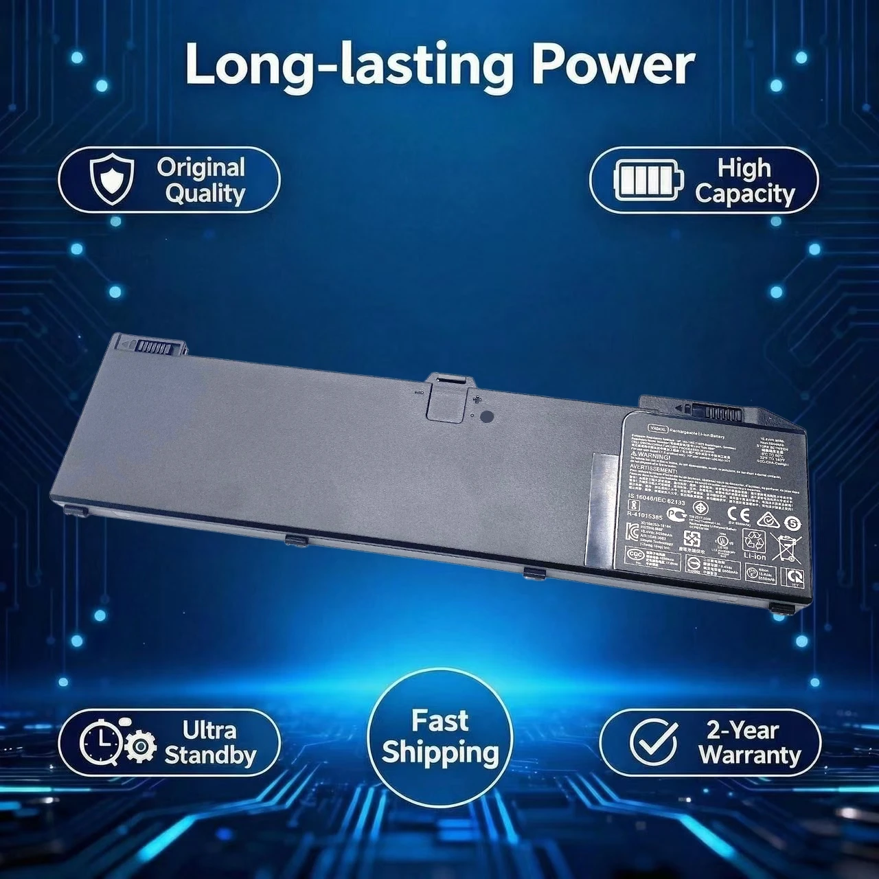 Original VX04XL 15.4V 90Wh Laptop Battery For HP Zbook 15 G5 G6 Series HSTNN-IB8F 5CN17PA 4ME79AA HSN-Q13C L05766-855 L06302-1C1