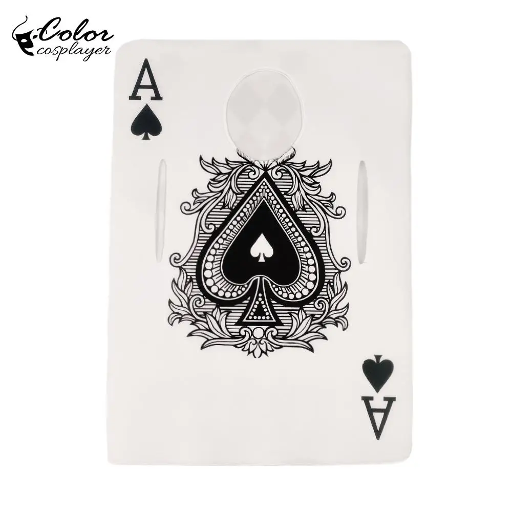 Color Cosplayer Poker Costume King Spades A Cosplay Outfit Carnival Wear Sponge Party Props Woman Man Carnival Purim Suit