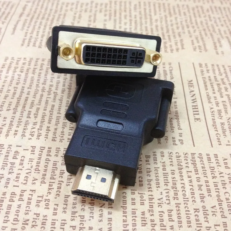 5PCS For DVI to HDMI adapter HDMI to DVI converter head DVI female to HDMI male 24 + 5 two-way transmission