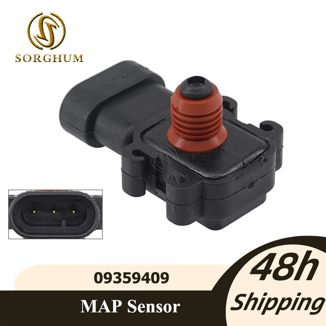 SORGHUM 09359409   Per ISUZU OLDSMOBILE PONTIAC HUMMER SAAB G M BUICK CADILLAC CHEVROLET GMC Sensore MAP pressione assoluta collettore