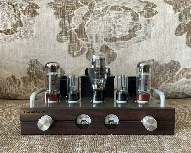 Spartan X1 6H8C EL34 Vacuum Tube Amplifier HiFi Class A 6.5W+6.5W with Bluetooth 5.0 DIY Kit Finished