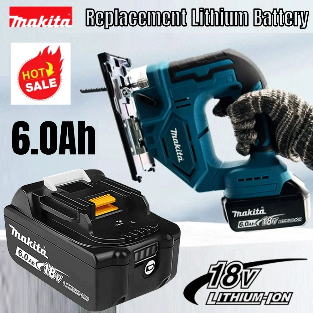 Replacement Lithium 100% Genuine 18V Makita 6Ah Makita Battery BL1840 BL1830B BL1850B BL1850 BL1860 BL1815 Battery