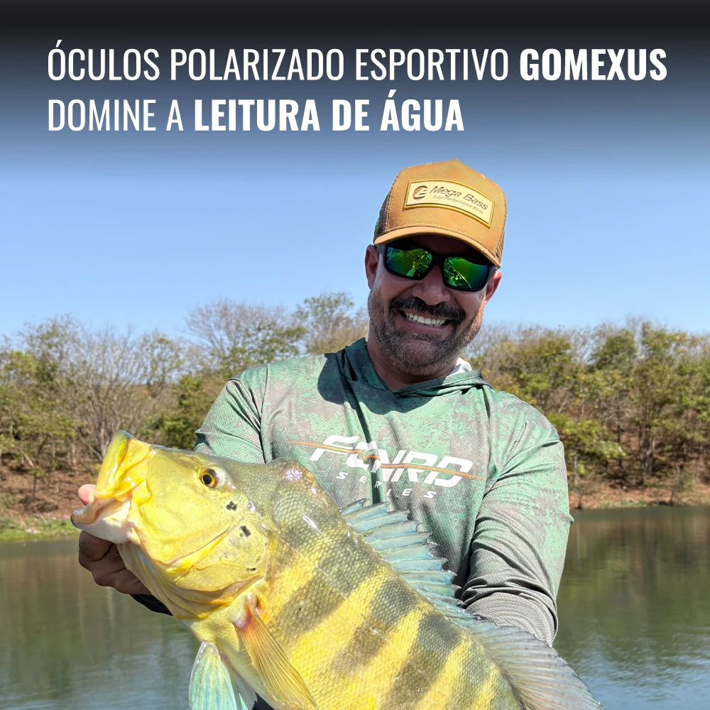 GOMEXUS CR-39 Polarisierte Angelbrillen für Herren, HD, Antibeschlag, UV400, ultraleichte Sportbrille für Karpfen-, Hecht- und Meeresangeln – Detail 2