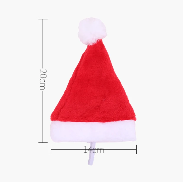 Christmas Pet Hat Cute Small Christmas Hat for Dogs Cat Christmas Party Decoration Supplies New Year Pet Clothes Gift Photo Prop