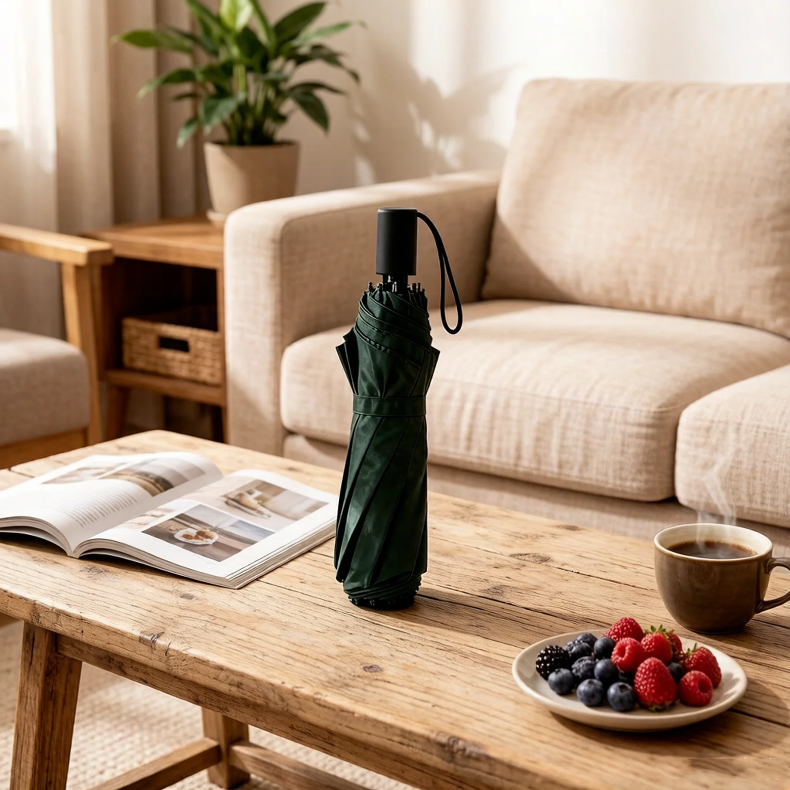 

Портативный зонт от дождя и солнца, компактный дорожный зонт, ветрозащитный, легкий складной зонт с эргономичной ручкой