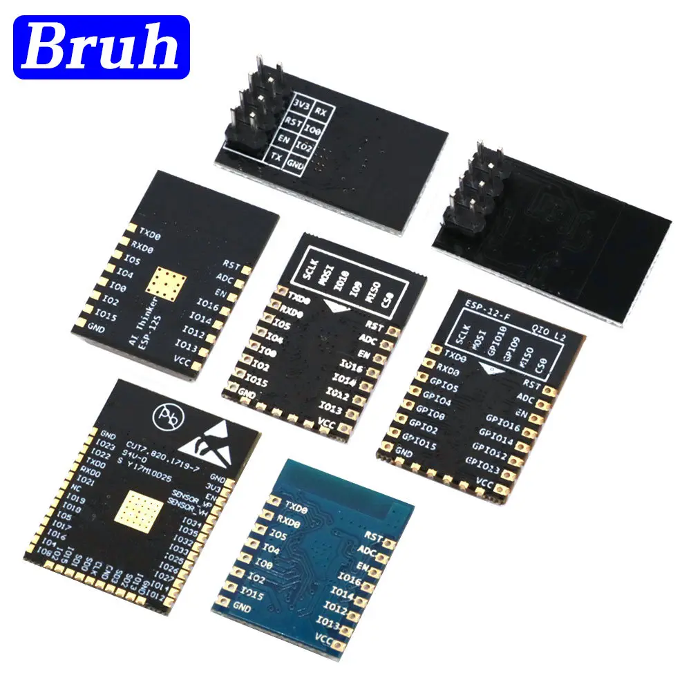 Módulo sem fio Serial WiFi, Transceptor sem fio, ESP8266, ESP-12F, ESP-01, ESP-07, ESP-12S, ESP-12E, ESP-01S,