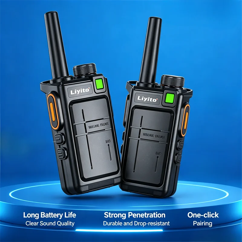 Motolola Mini Walkie Talkie 2 Pack for Rechargeable Portable Long Range 2 Way Radio Toy for Boys Girls Outdoor Camping Birthday