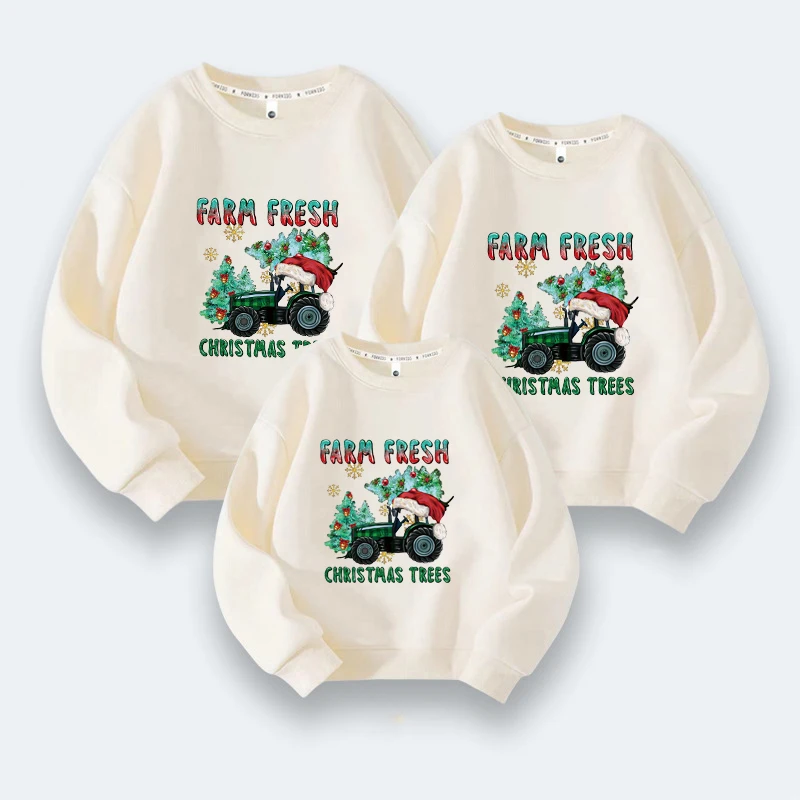 

Рождественский семейный свитер с оленем, Рождественская одежда для матери и дочери, одинаковые наряды, семейная одежда