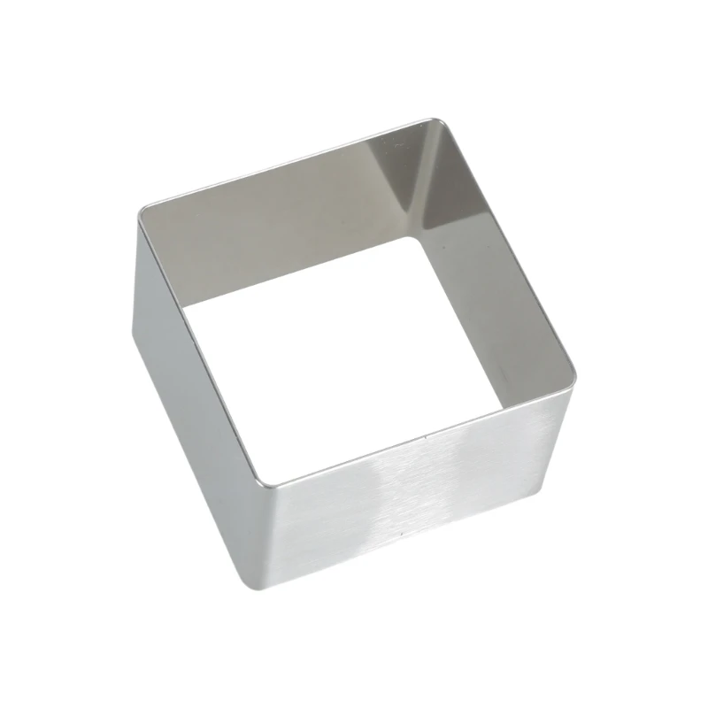 Molde cuadrado para Mousse, anillos acero inoxidable, moldes para pasteles, anillos, molde antiadherente para en