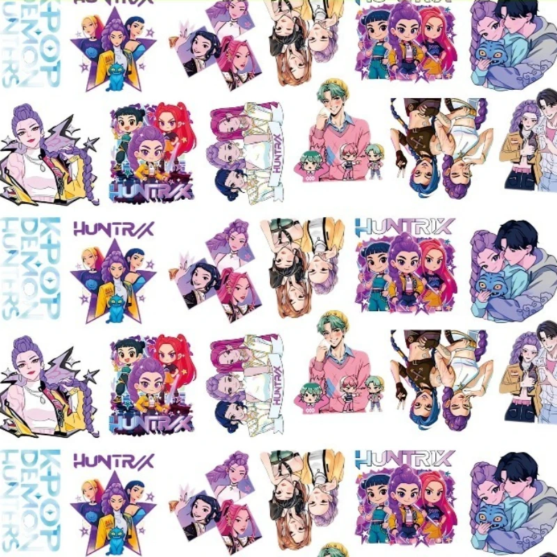 

Cartoon Anime K-Pop: Demon Hunters Acrylic Patch 1cm 4cm 8cm Customizable perforated Handmade DIY Keychain Accessories Materials