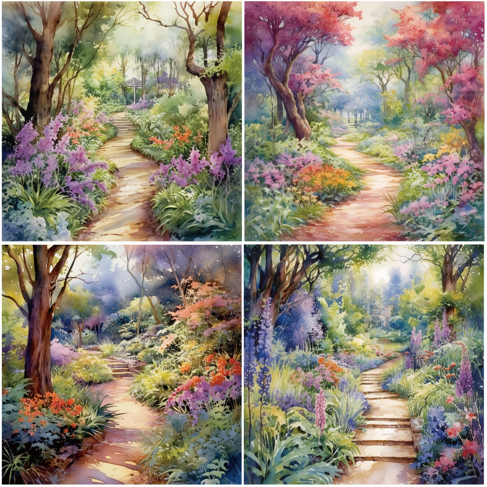 8 أوراق (8 أنماط) منصات ورق قصاصات موضوع الغابات لتغليف الهدايا الصغيرة مجلة غير المرغوب فيها لتقوم بها بنفسك أوراق الكولاج الحرفية الفنية