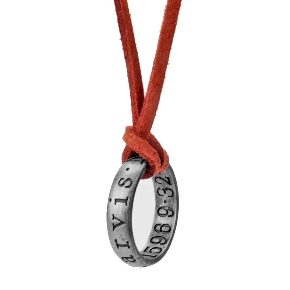 Uncharted 4 Rune Ring Pendant Necklace for Men Nathan Drake Mysterious Sea Area Choker Necklace Fans Cos Jewelry Accessories