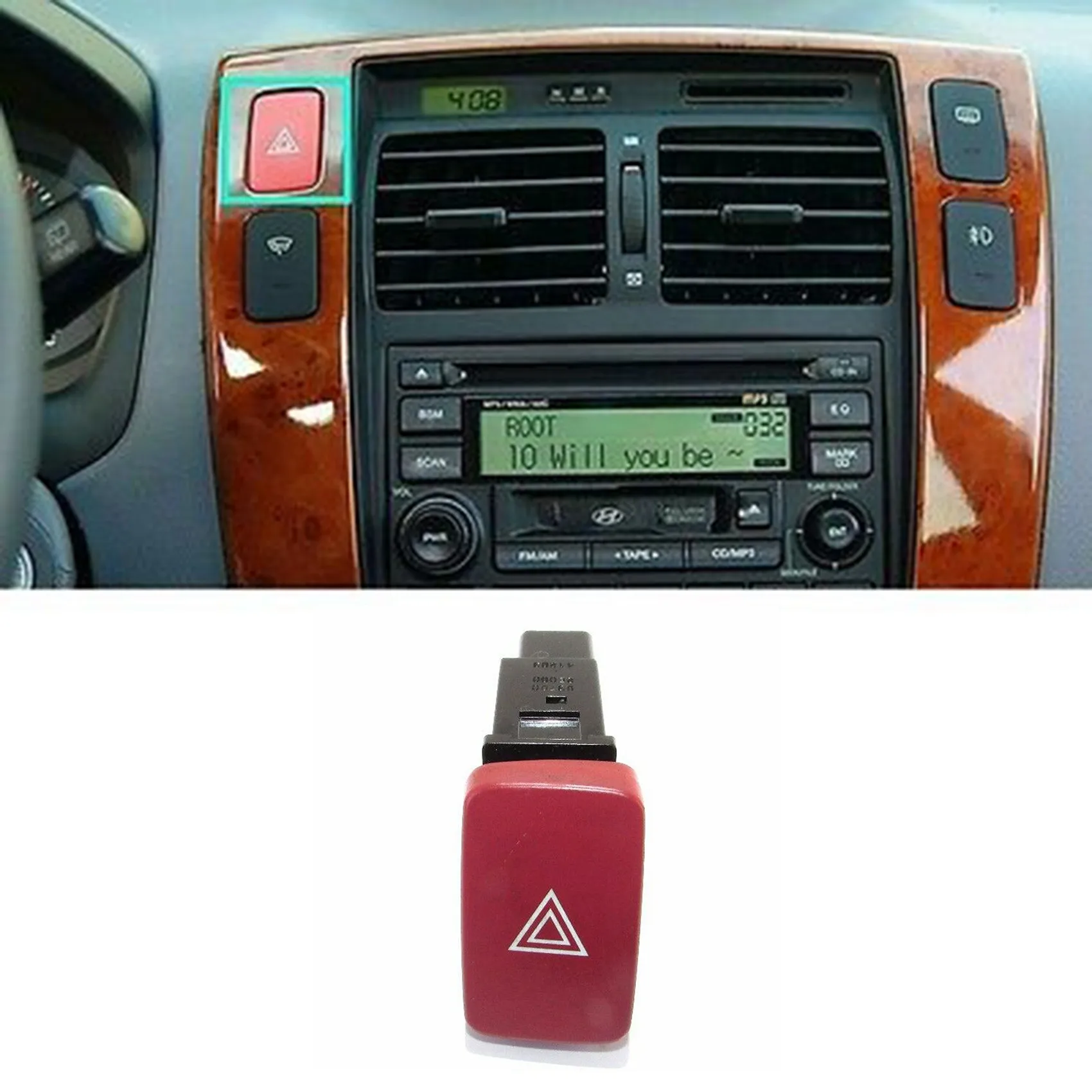 93790-2E000 for Hyundai Tucson 2004-2009 Hazard Switch Assy Hazard Warning Lights Button Switch 937