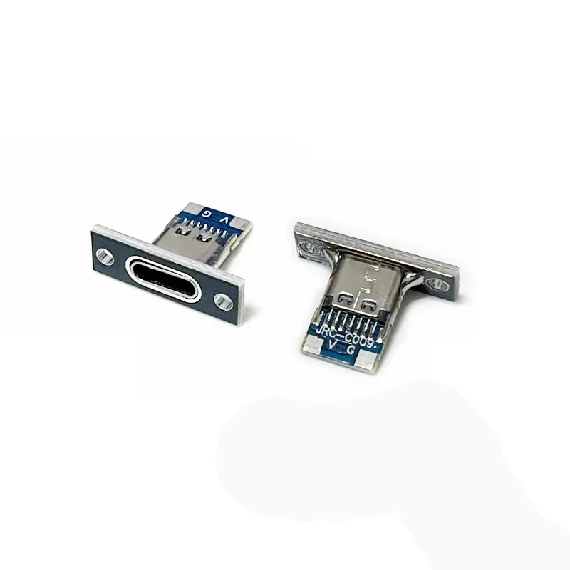 1-10 szt. Gniazdo USB 3.1 typu C z płytką mocującą śrubę typu C gniazdo USB 3.1 typu C 2Pin 4Pin 5Pin 6-pinowe złącze Jack żeńskie