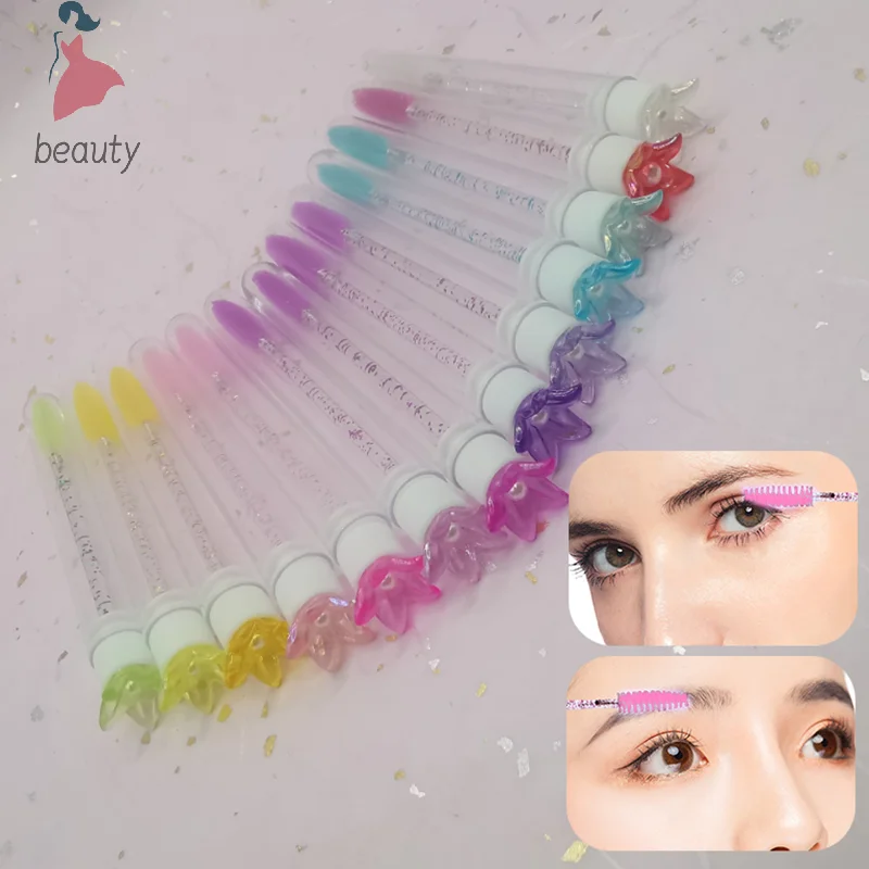 Reusable Eyelash Brush Tube Disposable Mascara Wands Replaceable Dust-proof Lash Eyebrow Eyelashes Extension Sticks